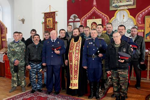 Освящение знамени 24.11.2013 год.