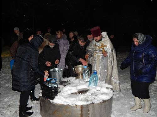 Крещение. Село Болото. 19.01.2014 год.